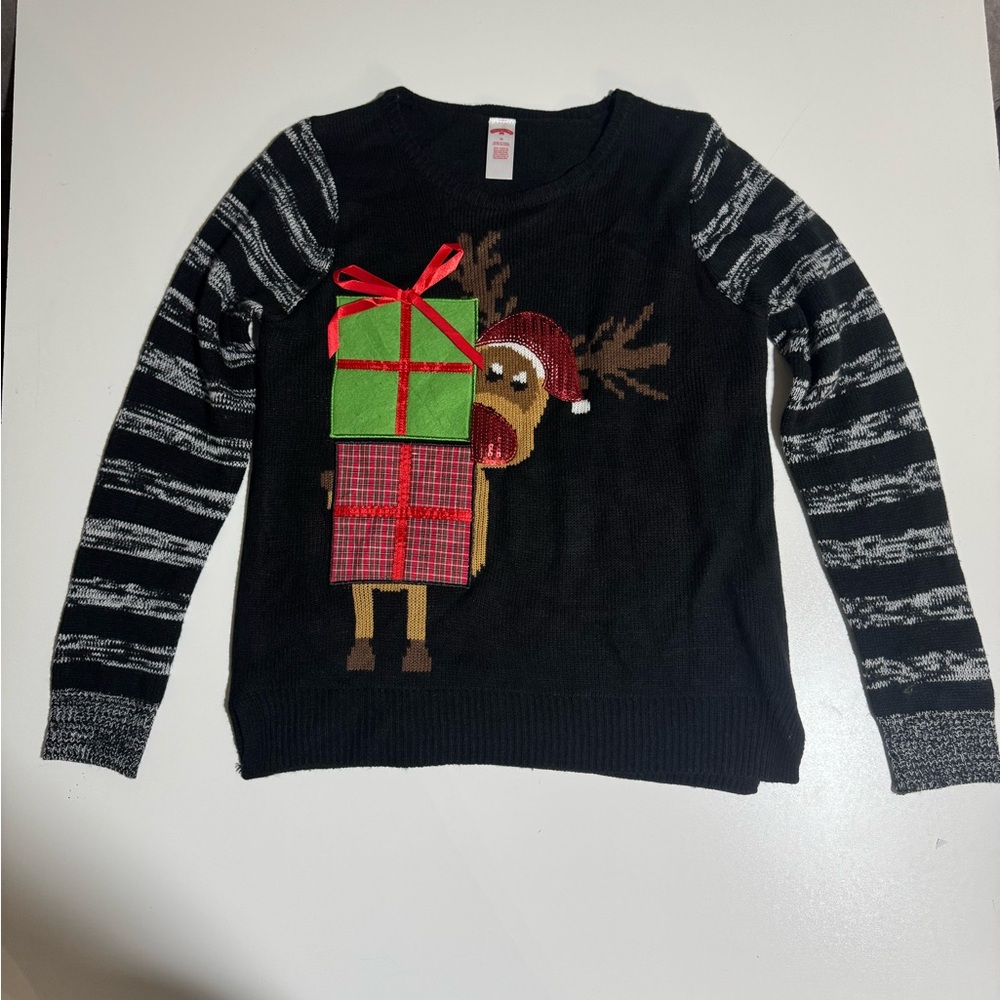 Holiday Time unisex  Black Sweater
